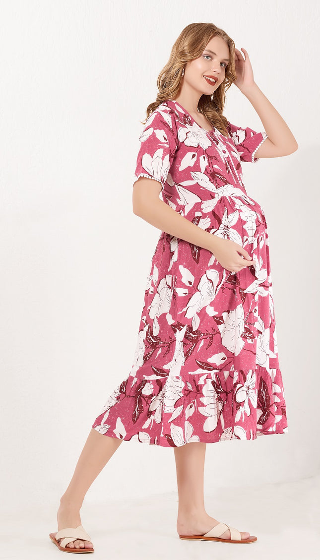 Womens Maternity Short Nighty | Comfortable & Breathable