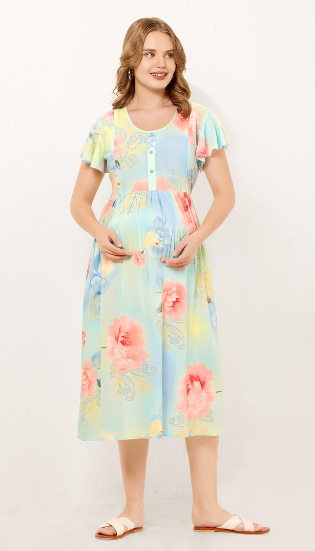 Womens Maternity Short Nighty | Comfortable & Breathable