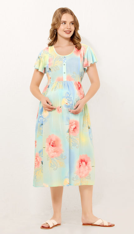 Womens Maternity Short Nighty | Comfortable & Breathable
