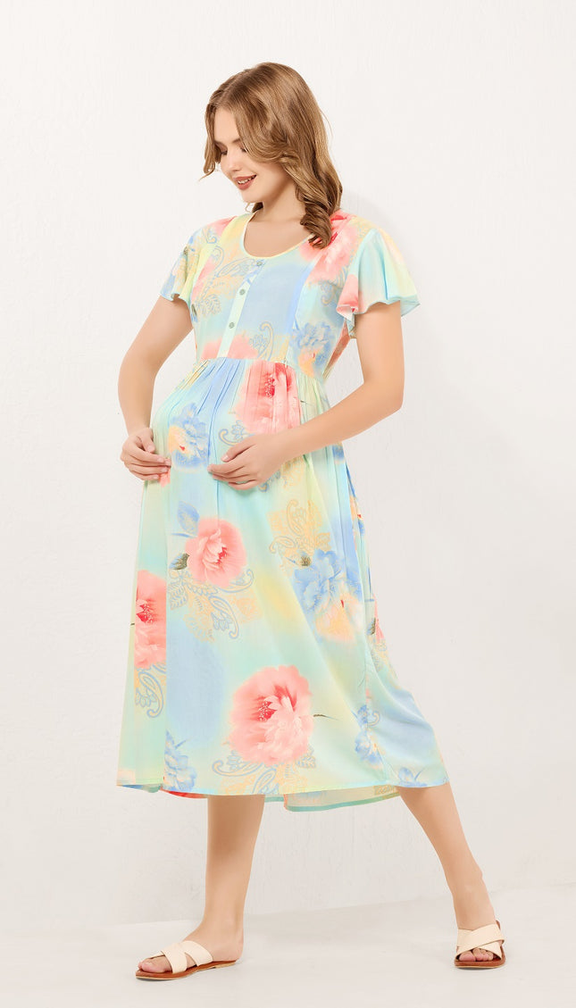 Womens Maternity Short Nighty | Comfortable & Breathable