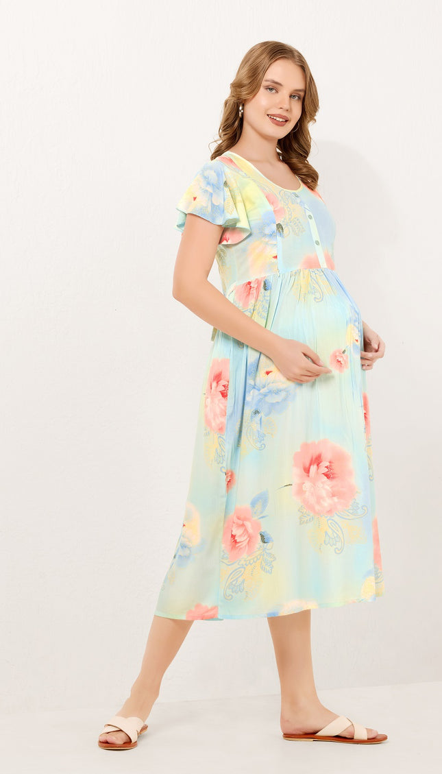 Womens Maternity Short Nighty | Comfortable & Breathable