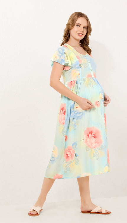 Womens Maternity Short Nighty | Comfortable & Breathable