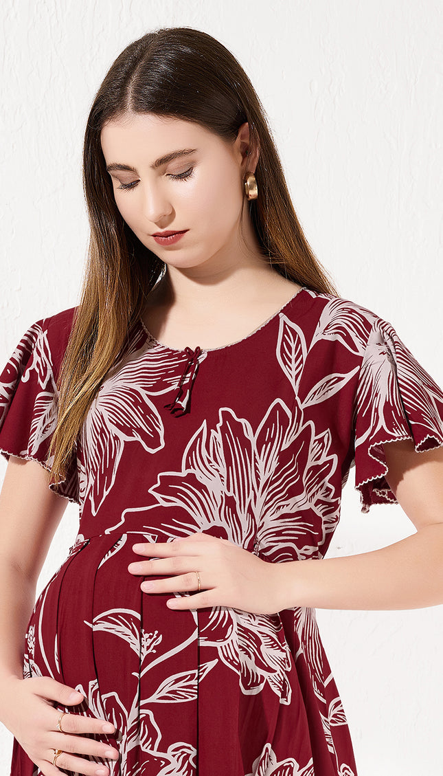 Womens Maternity Short Nighty | Comfortable & Breathable