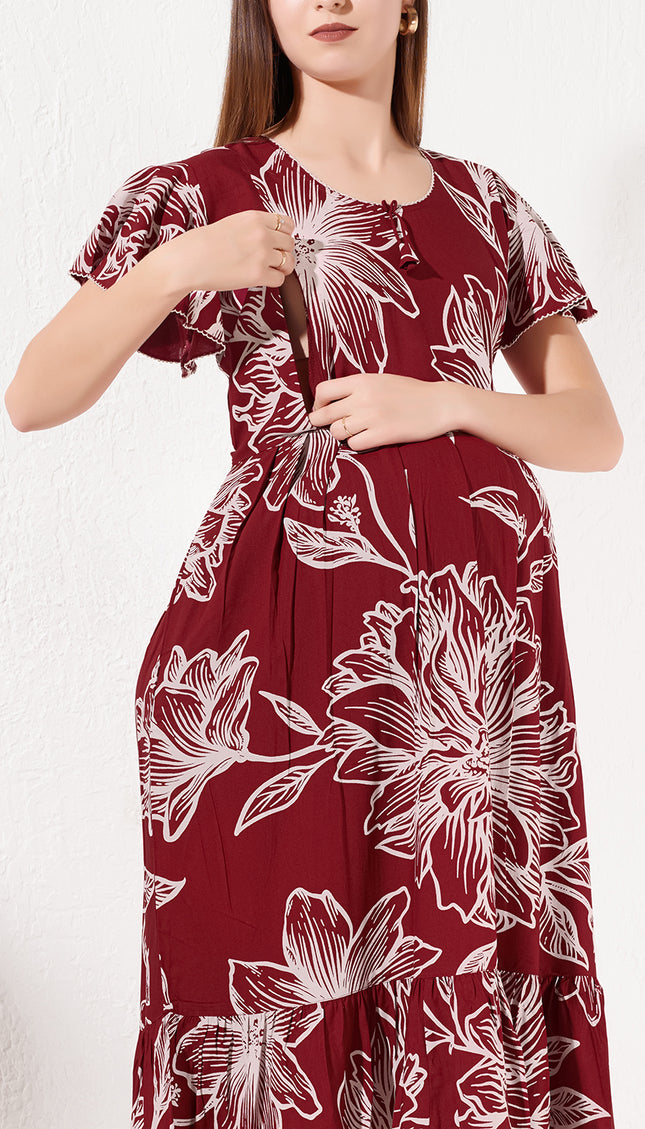 Womens Maternity Short Nighty | Comfortable & Breathable