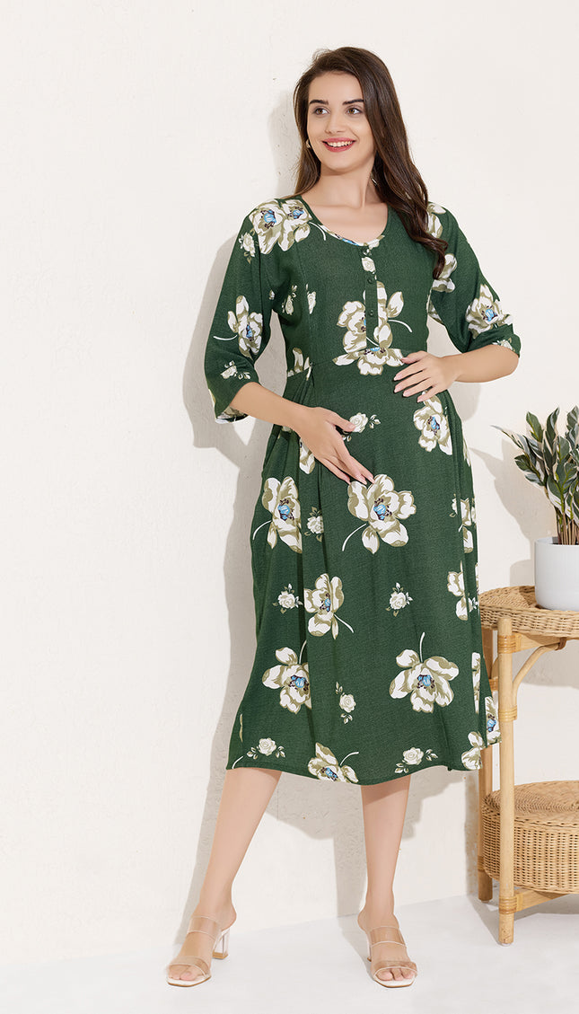 Womens Maternity Short Nighty | Comfortable & Breathable