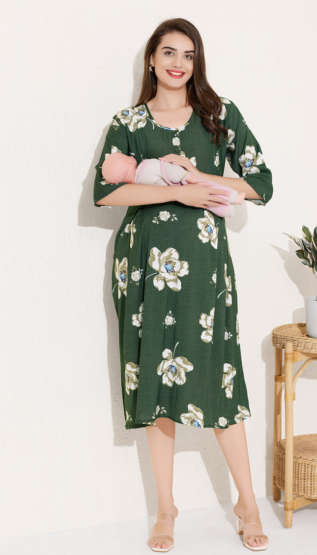 Womens Maternity Short Nighty | Comfortable & Breathable