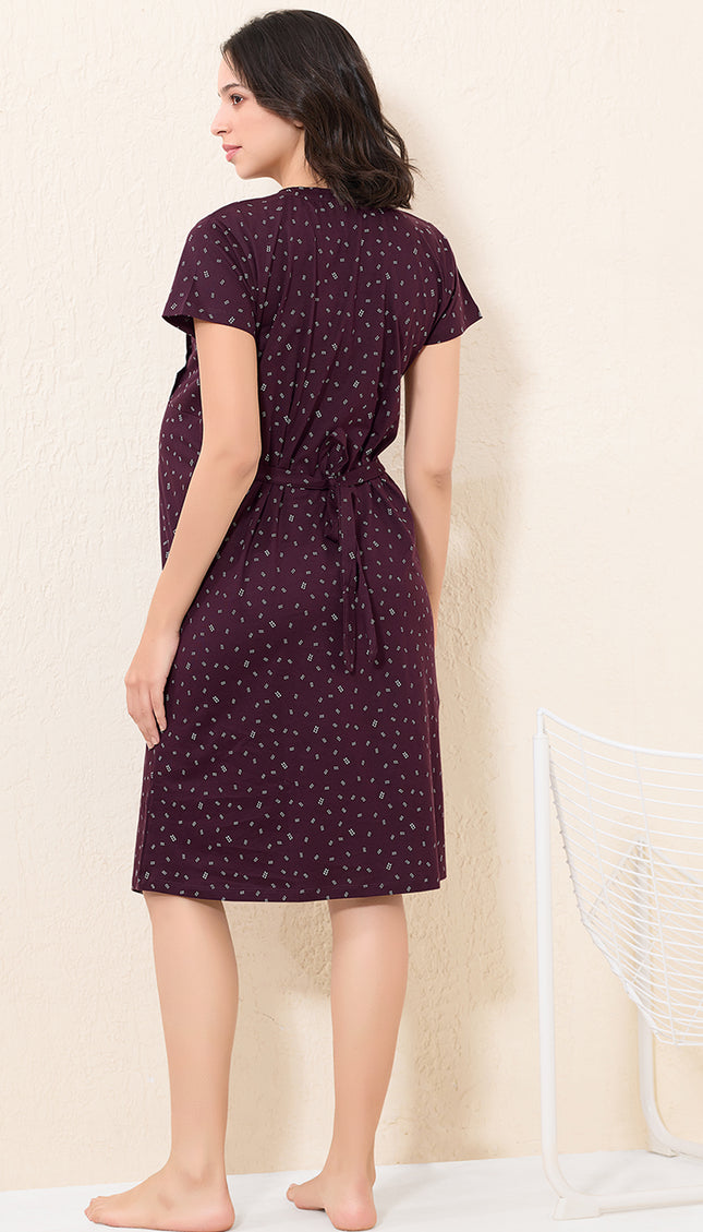 Womens Maternity Short Nighty | Comfortable & Breathable