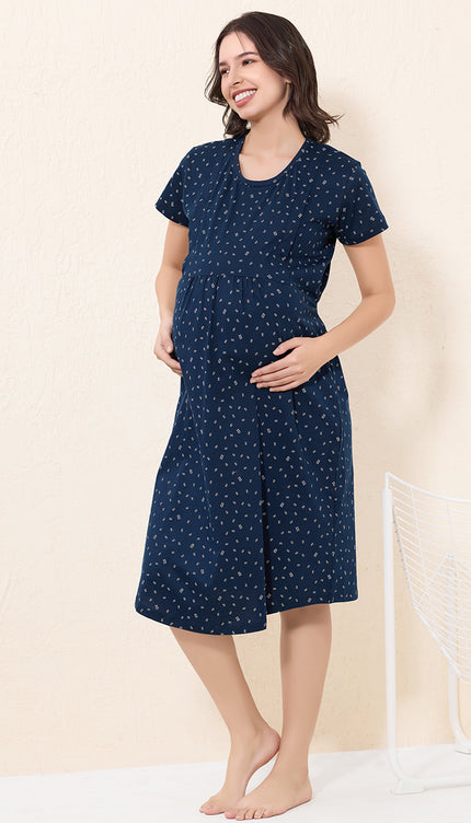 Womens Maternity Short Nighty | Comfortable & Breathable