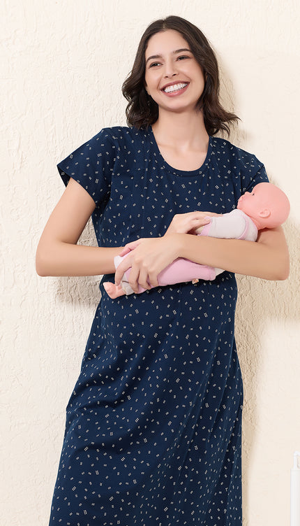 Womens Maternity Short Nighty | Comfortable & Breathable