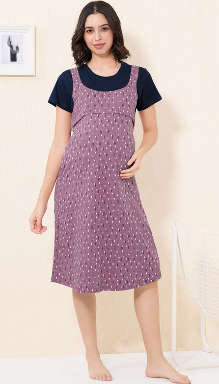 Womens Maternity Short Nighty | Comfortable & Breathable