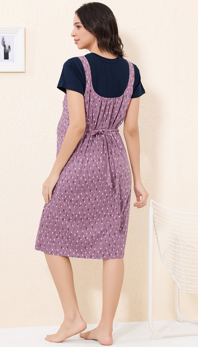 Womens Maternity Short Nighty | Comfortable & Breathable