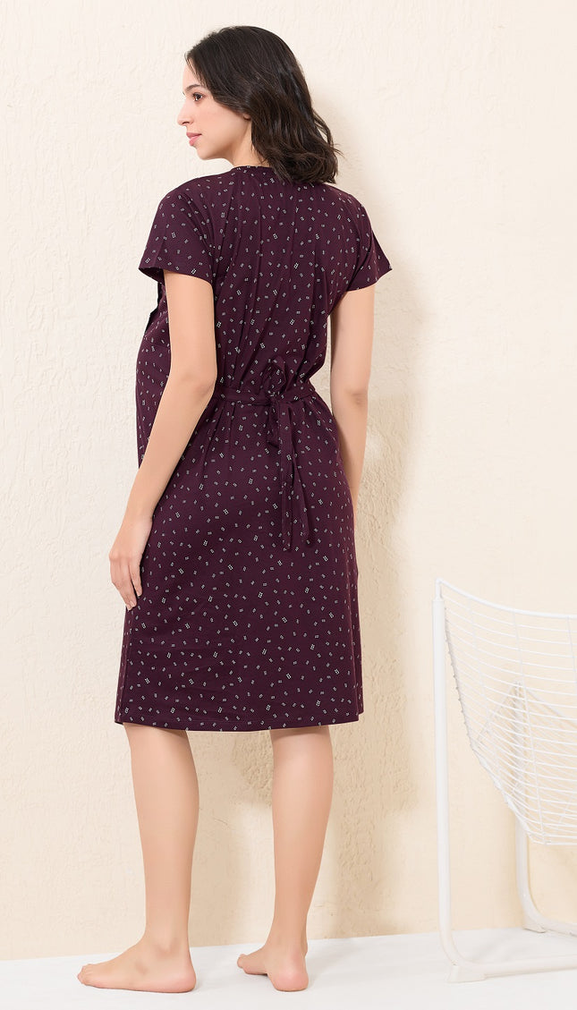 Womens Maternity Short Nighty | Comfortable & Breathable
