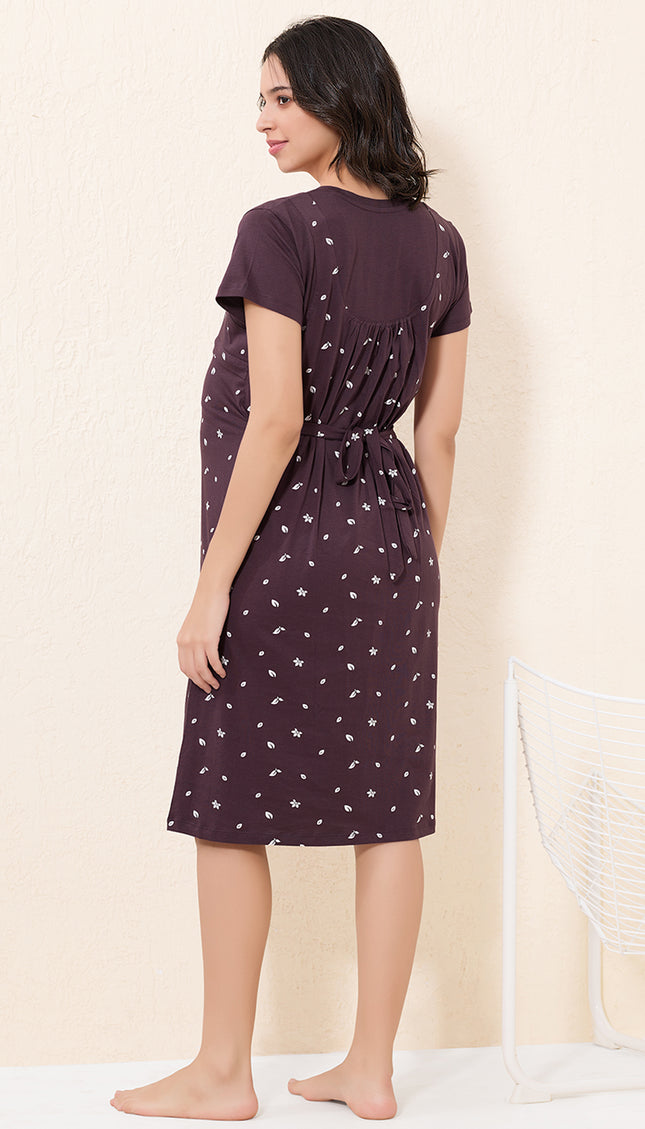 Womens Maternity Short Nighty | Comfortable & Breathable