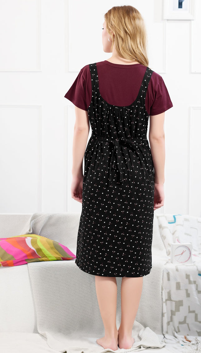 Womens Maternity Short Nighty | Comfortable & Breathable