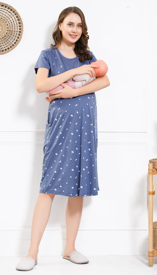 Womens Maternity Short Nighty | Comfortable & Breathable