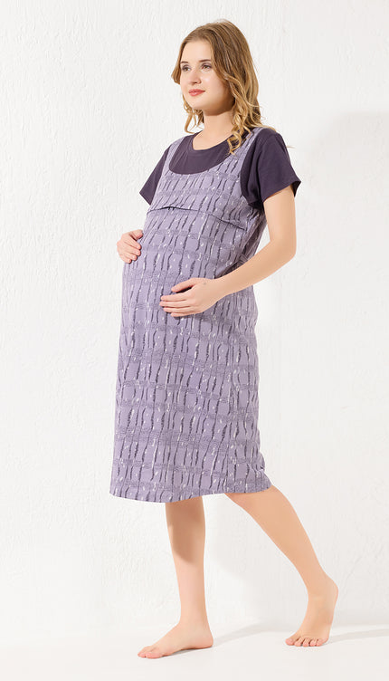 Womens Maternity Short Nighty | Comfortable & Breathable
