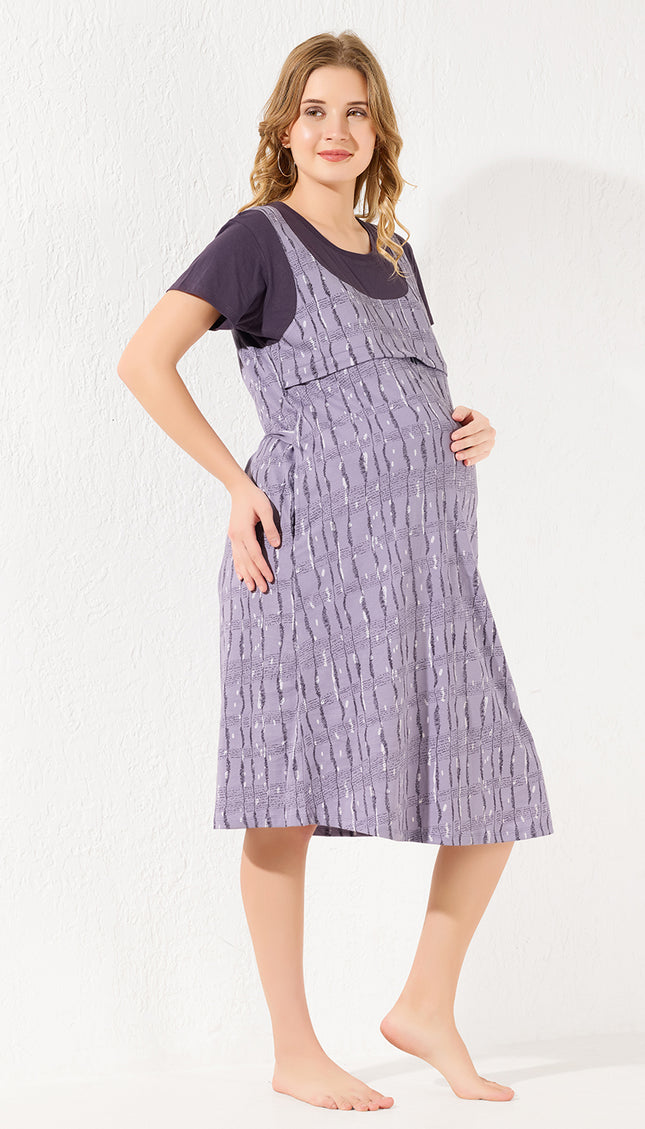 Womens Maternity Short Nighty | Comfortable & Breathable