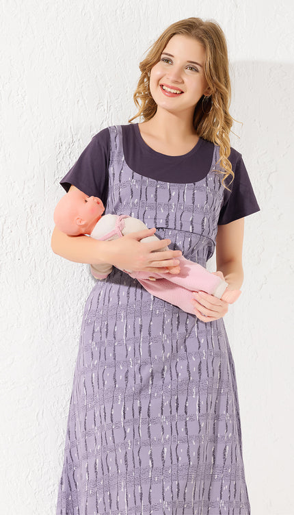 Womens Maternity Short Nighty | Comfortable & Breathable