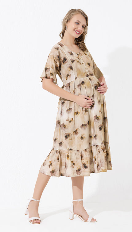 Womens Maternity Short Nighty | Comfortable & Breathable