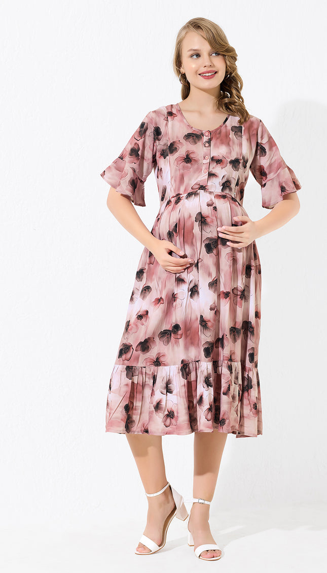 Womens Maternity Short Nighty | Comfortable & Breathable