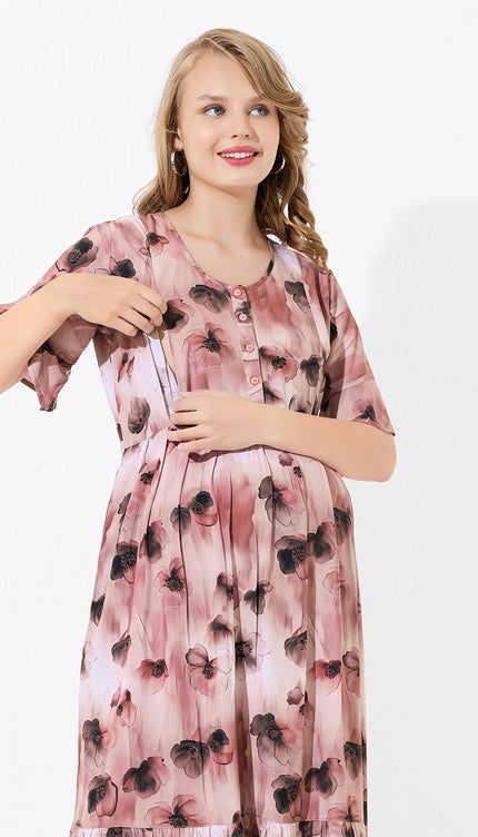 Womens Maternity Short Nighty | Comfortable & Breathable