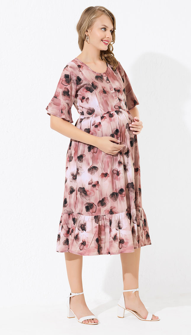 Womens Maternity Short Nighty | Comfortable & Breathable