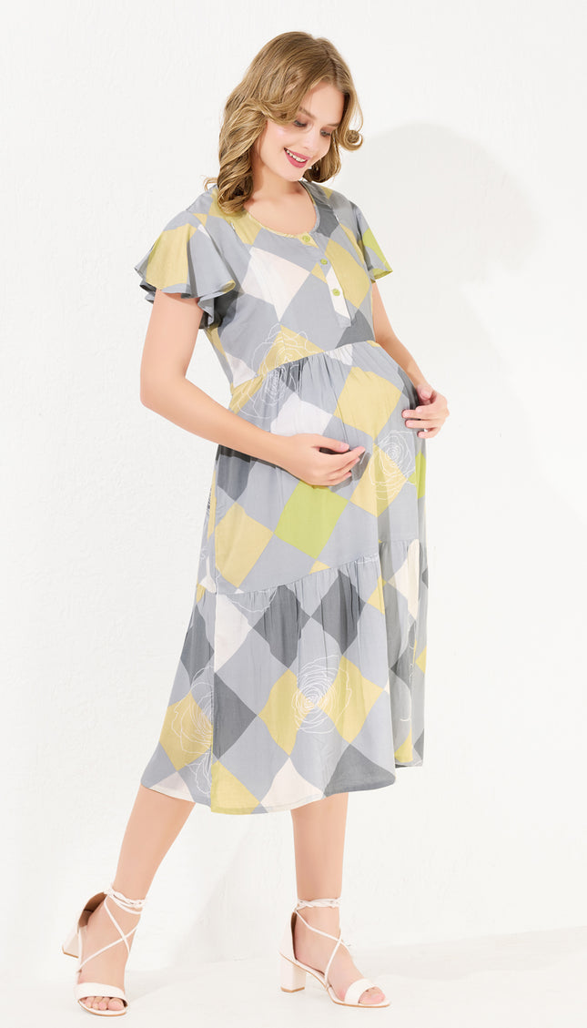 Womens Maternity Short Nighty | Comfortable & Breathable