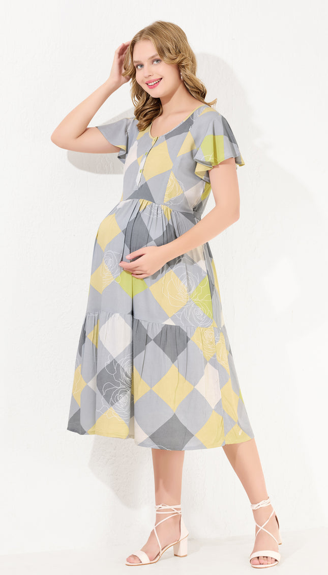 Womens Maternity Short Nighty | Comfortable & Breathable