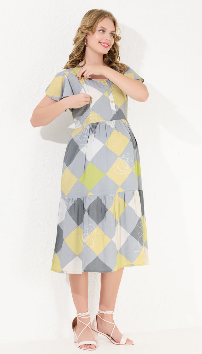 Womens Maternity Short Nighty | Comfortable & Breathable