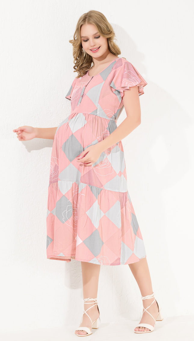 Womens Maternity Short Nighty | Comfortable & Breathable