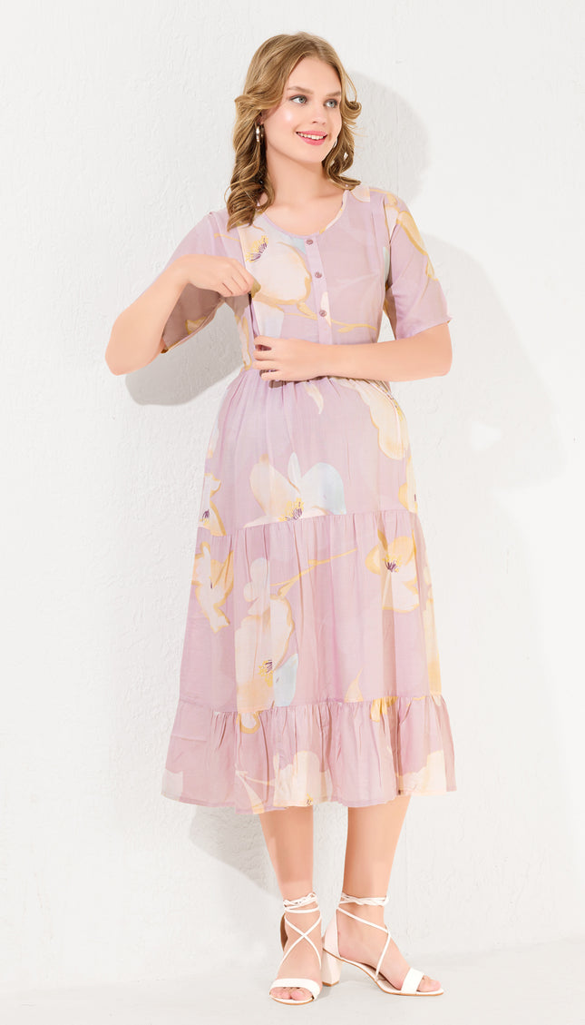 Womens Maternity Short Nighty | Comfortable & Breathable