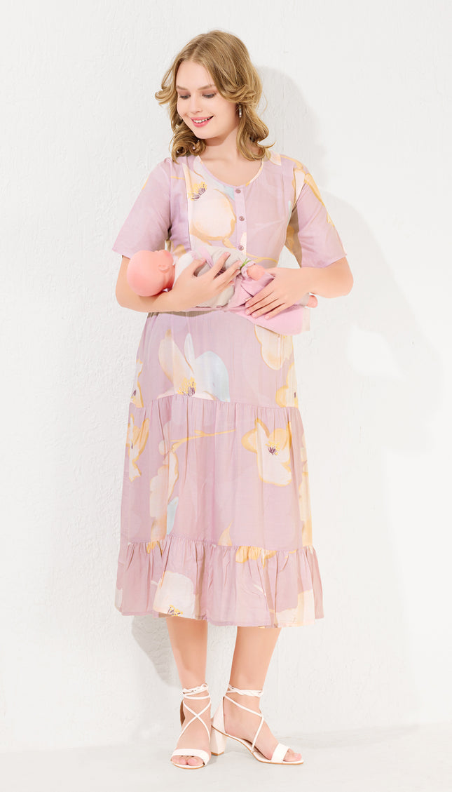 Womens Maternity Short Nighty | Comfortable & Breathable