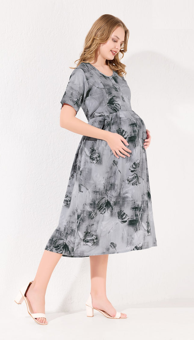 Womens Maternity Short Nighty | Comfortable & Breathable