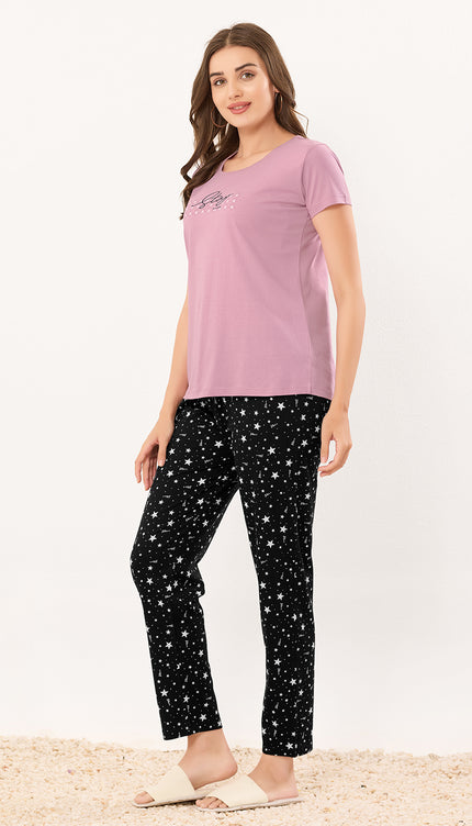Womens Cotton Printed Night Suit Set