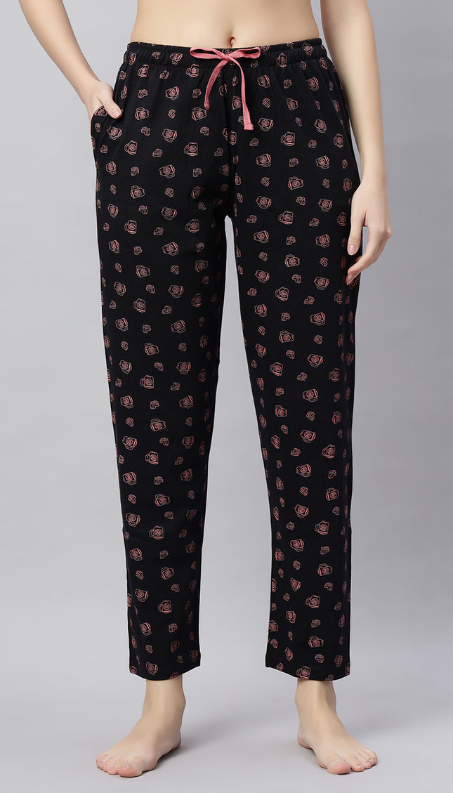 Womens Cotton Printed Night Suit Set