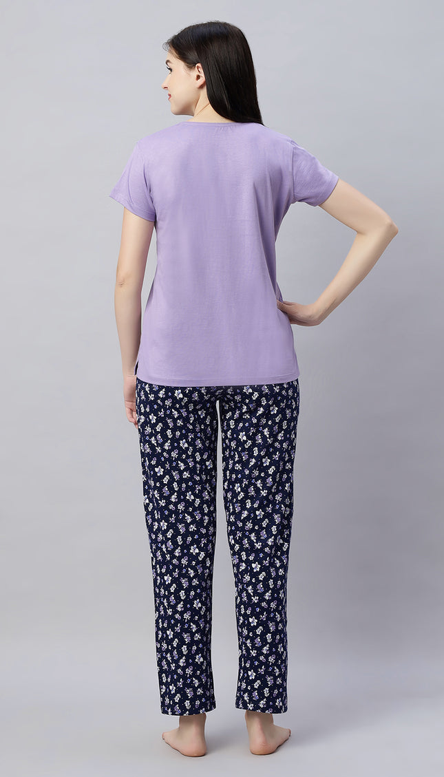Womens Cotton Printed Night Suit Set