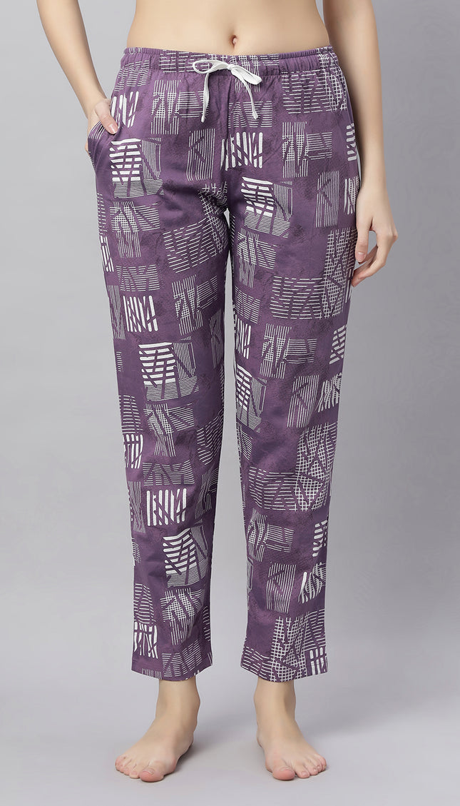 Womens Cotton Printed Night Suit Set
