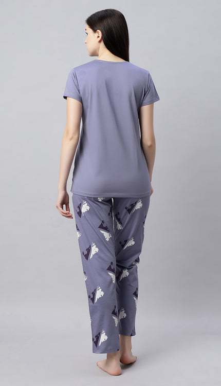 Womens Cotton Printed Night Suit Set