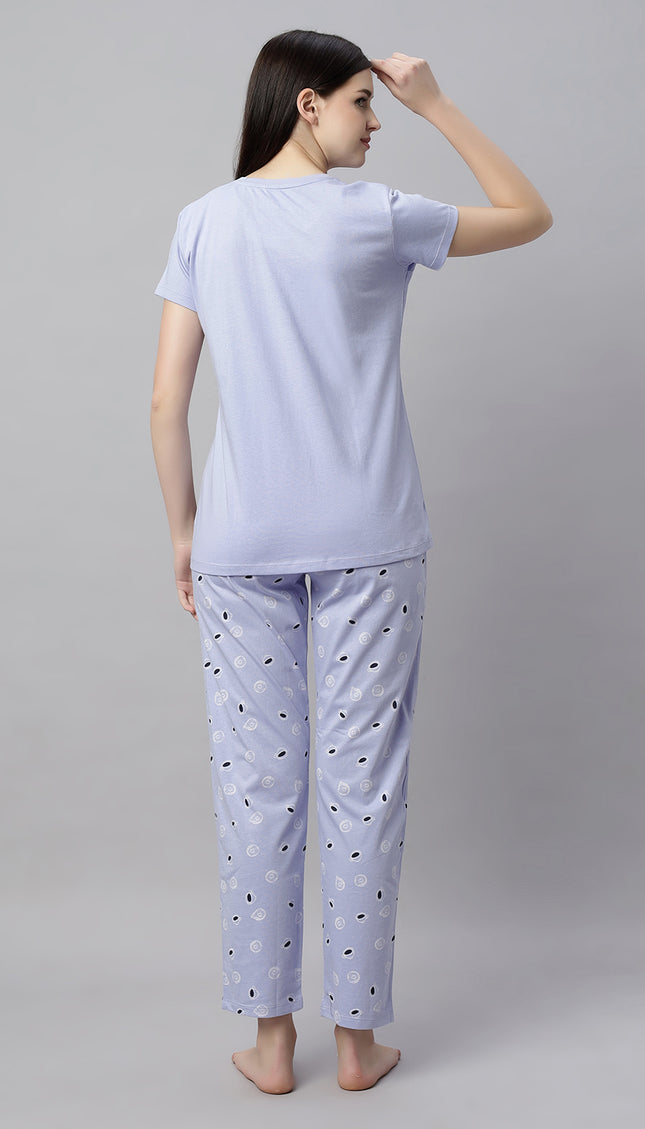 Womens Cotton Printed Night Suit Set