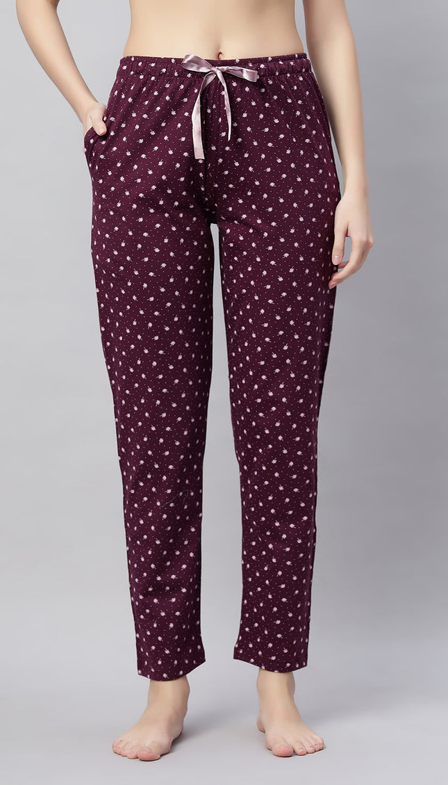 Womens Cotton Printed Night Suit Set