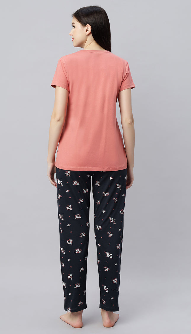 Womens Cotton Printed Night Suit Set