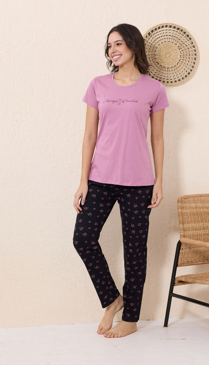 Womens Cotton Printed Night Suit Set
