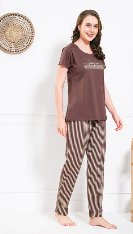 Women’s Cotton Printed Night Suit Set