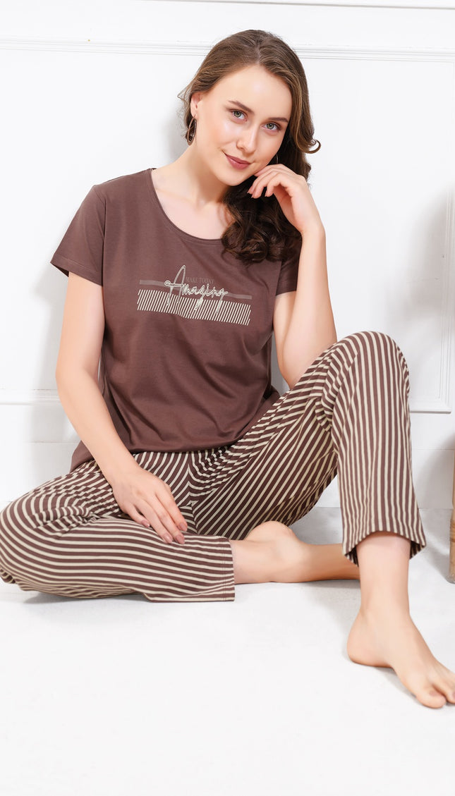 Women’s Cotton Printed Night Suit Set