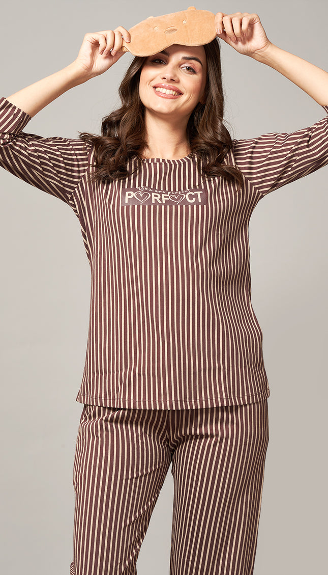 Womens Cotton Printed Night Suit Set