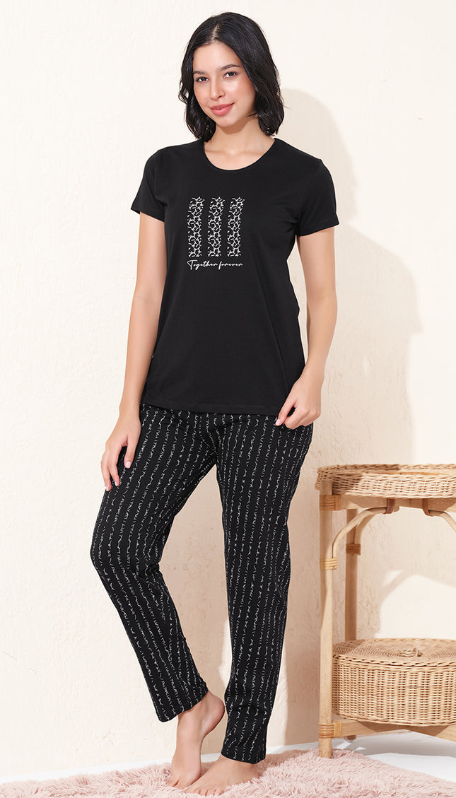 Womens Cotton Printed Night Suit Set