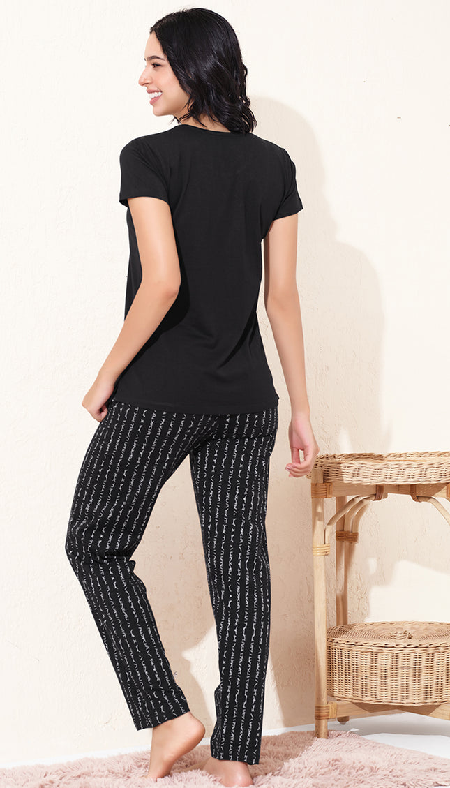 Womens Cotton Printed Night Suit Set