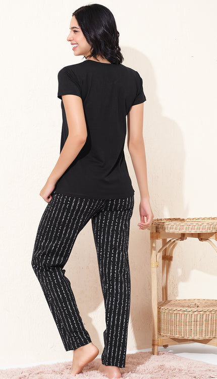 Womens Cotton Printed Night Suit Set