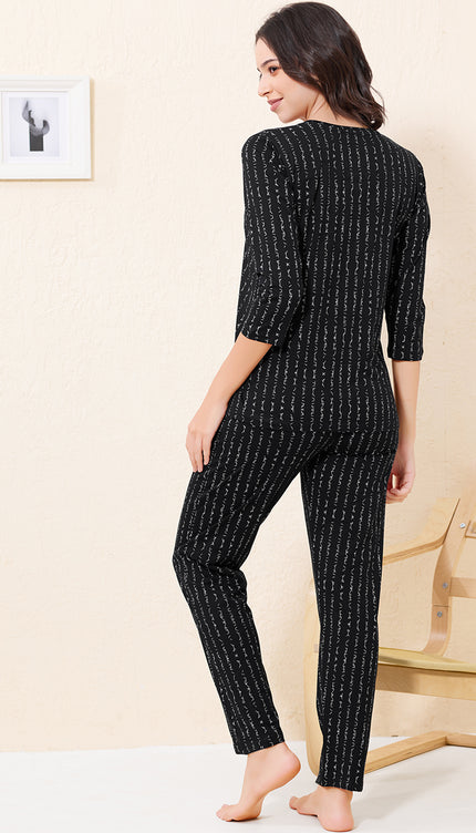 Womens Cotton Printed Night Suit Set