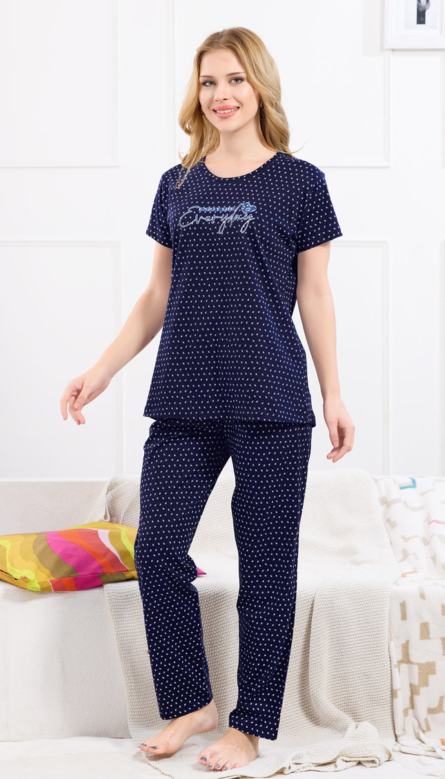 Womens Cotton Printed Night Suit Set